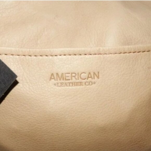 American Leather Genuine Leather Austin Shoulder Bag Cashew🆕⌚📦🏃💨🚚 - Picture 3 of 16
